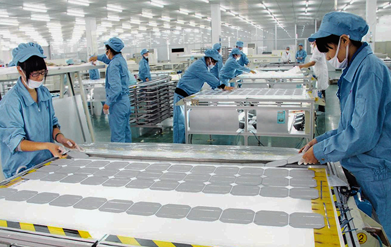 光伏組件生產(chǎn)車間